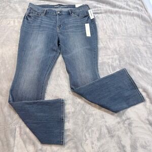 Old Navy Curvy Profile Mid Rise Bootcut Jeans Women Size 16 Regular Wash New